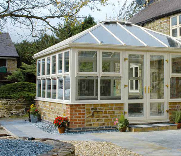 Glass conservatory external photo