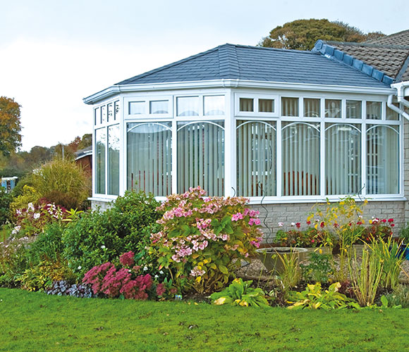 Tiled conservatory roof external photo